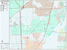 North Miami Digital Map Premium Style